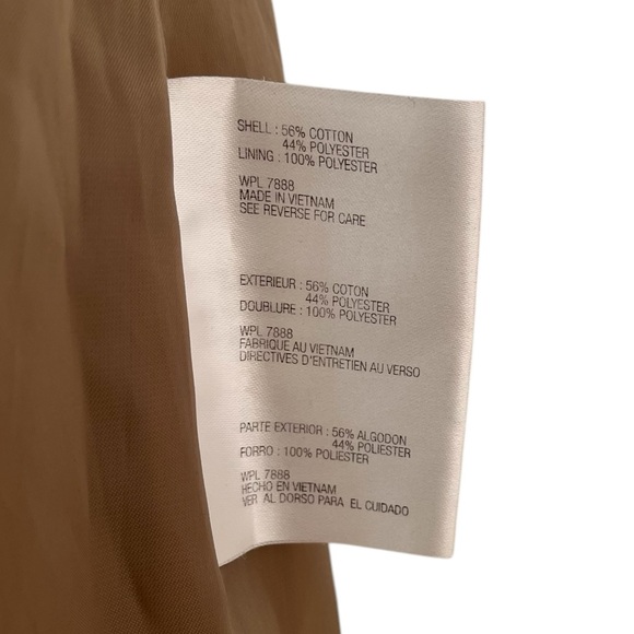 MICHAEL Michael Kors classic khaki rain trench coat water resistant S - Picture 15 of 16